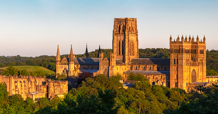 Durham Cathedral during sunset